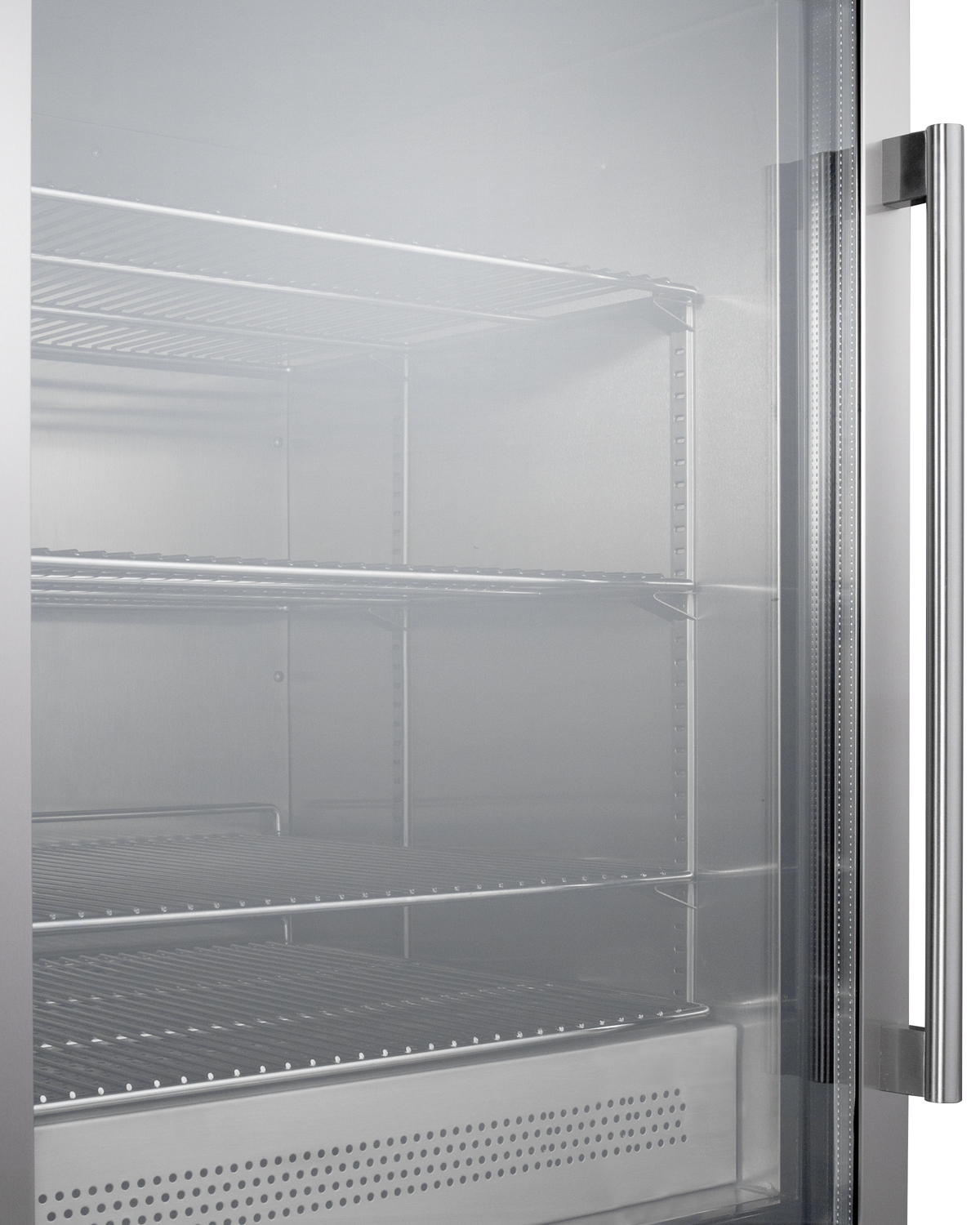Undercounter single chamber passive heating blanket warmer with glass door, stainless steel interior and exterior, digital thermostat, and lock